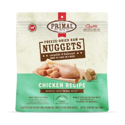 Primal Dog Freeze-Dried Raw Nuggets - Chicken Recipe Dog Food