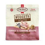 Primal Dog Freeze-Dried Raw Nuggets - Turkey and Sardine Recipe Dog Food