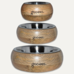Goo-Eez Mango Wood Stainless Steel Bowl - Image 2
