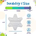 Sodapup Snowflake ultra durable chew toy with holiday theme info 3
