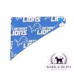 Dog Sports Bandanas - Bark & Bliss Locally Made Detroit Lions