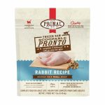Primal Frozen Pronto Cat Food Rabbit Recipe 1lb Raw Food