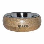 Goo-eez Mango Wood Bowl Stainless Steel With Removable Insert