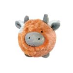 FouFou Fuzzy Wuzzy Cow, Plush, Cow, Plushy, Ball, Spike Ball